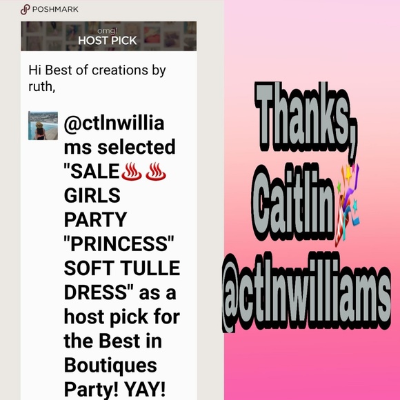 HANDCRAFTED~HOST PICK🎉GIRLS PARTY "PRINCESS" TULLE DRESS - Picture 5 of 8